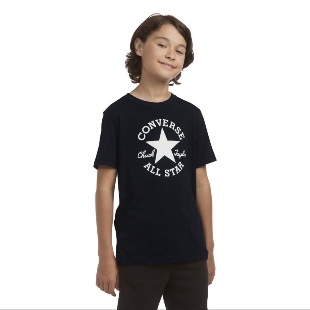 Converse® Boys' Short Sleeve Graphic T-Shirt - Black Medium New With Tags